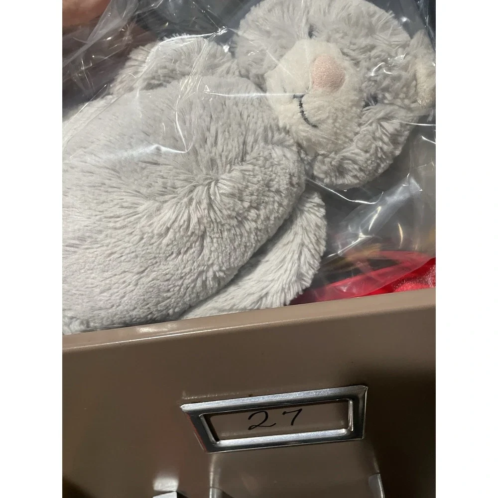 Jellycat London Retired Gray Bashful Kitten Kitty Cat White Face Plush 11